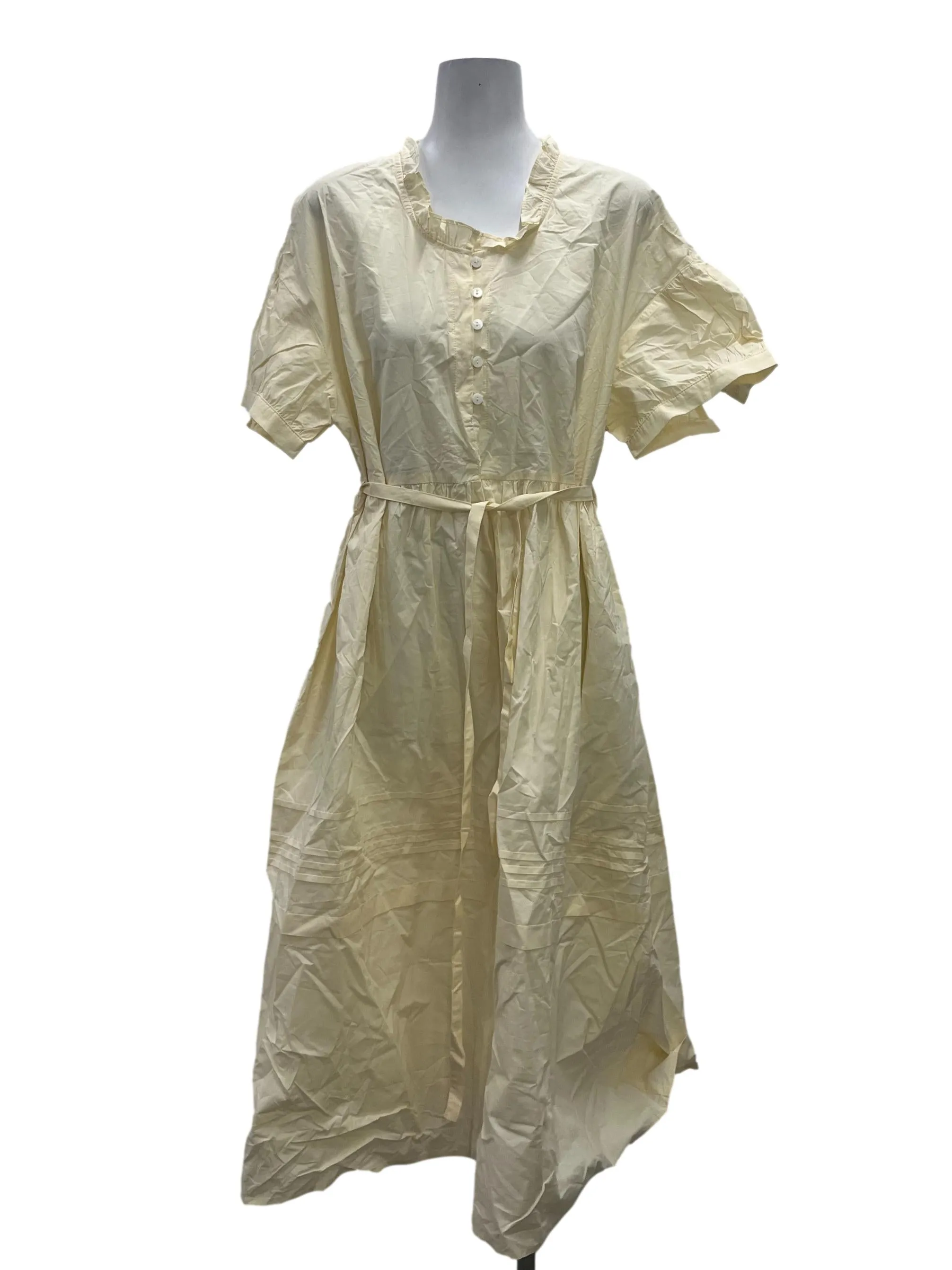 Pale Yellow Boxy Dress
