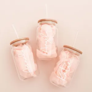 Personalized Iced Coffee Glass