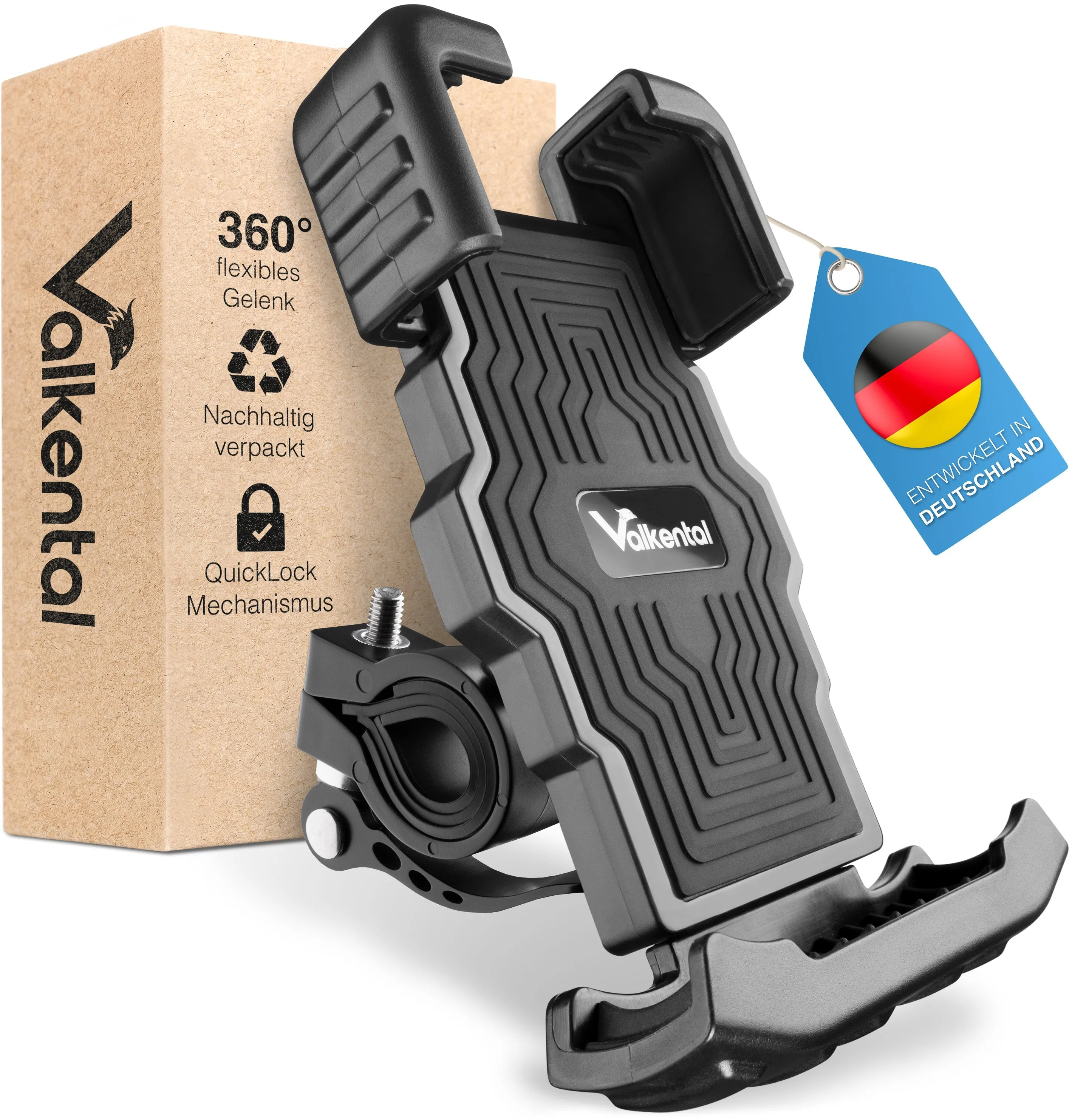 PhoneFix - Fahrrad Handyhalterung zum Befestigen am Lenker | Bundle