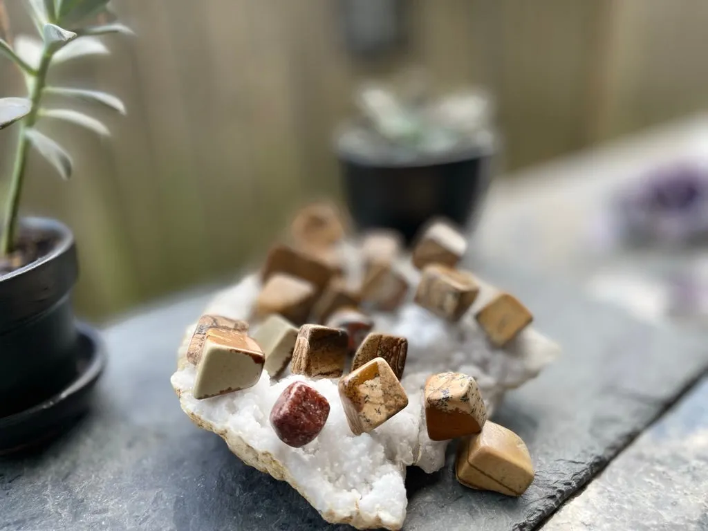 Picture Jasper Cubes, Sacred Geometry FB2819