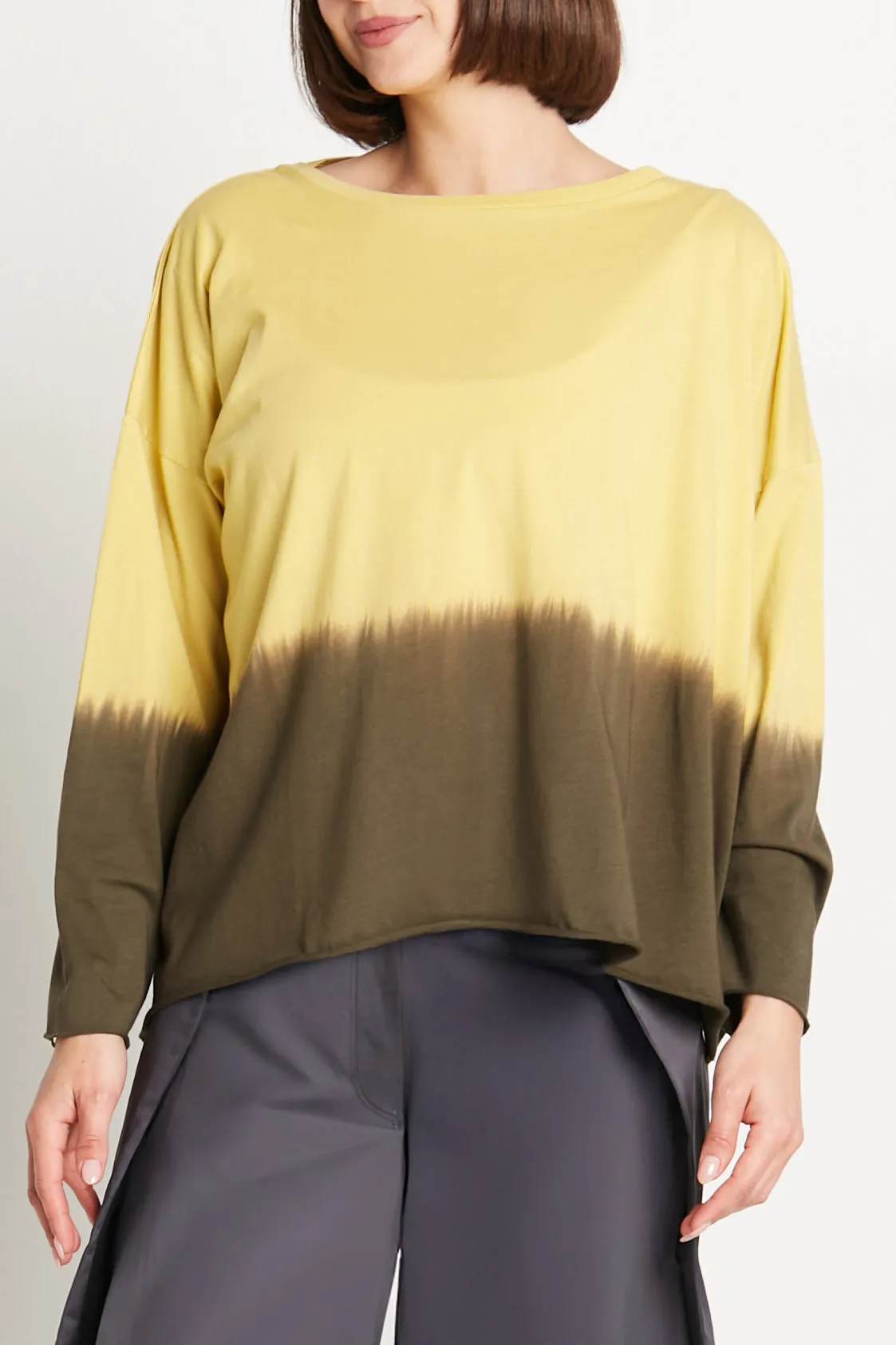 Pima Cotton Dip Dyed Luxury Boxy T