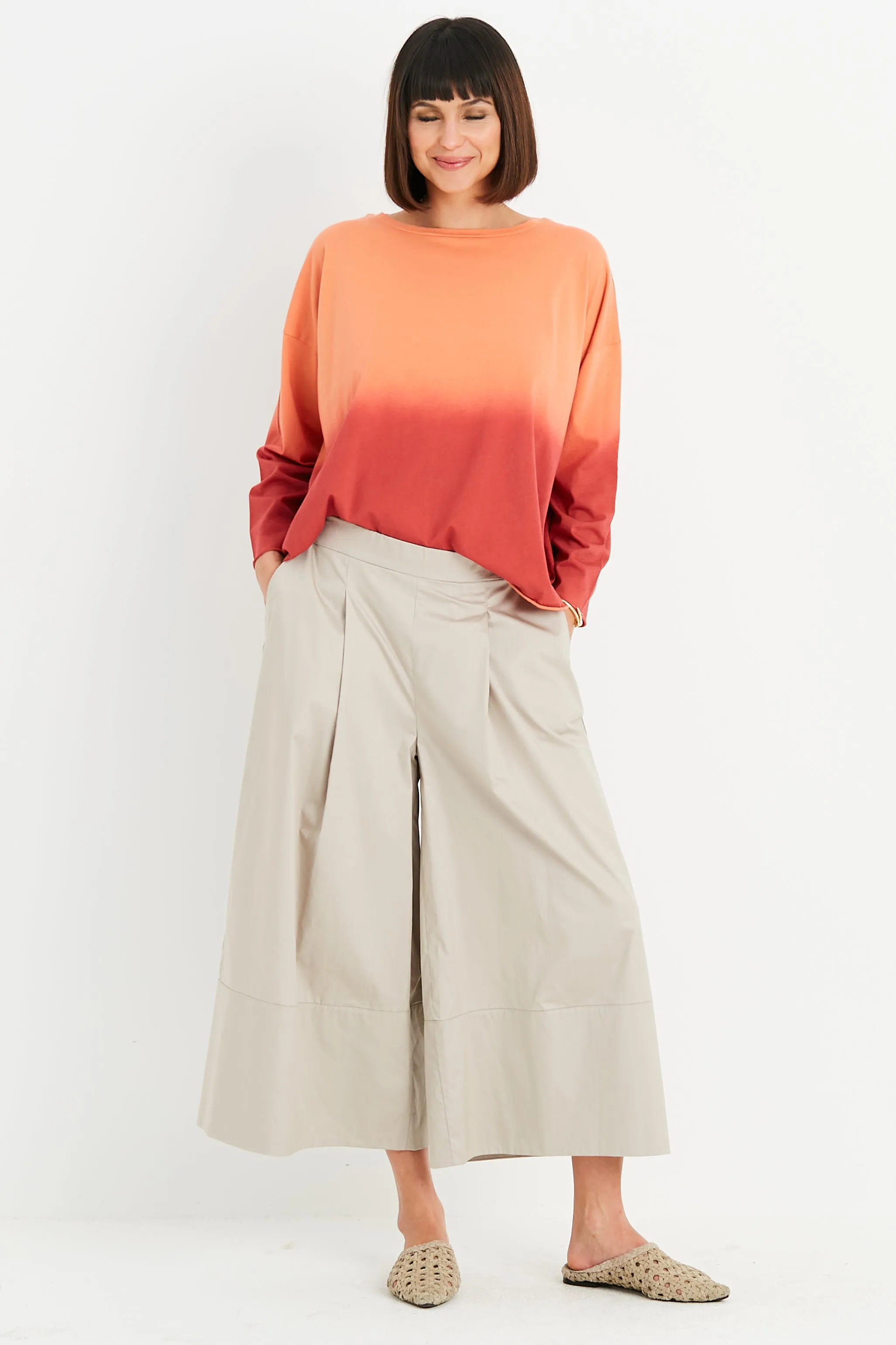Pima Cotton Dip Dyed Luxury Boxy T