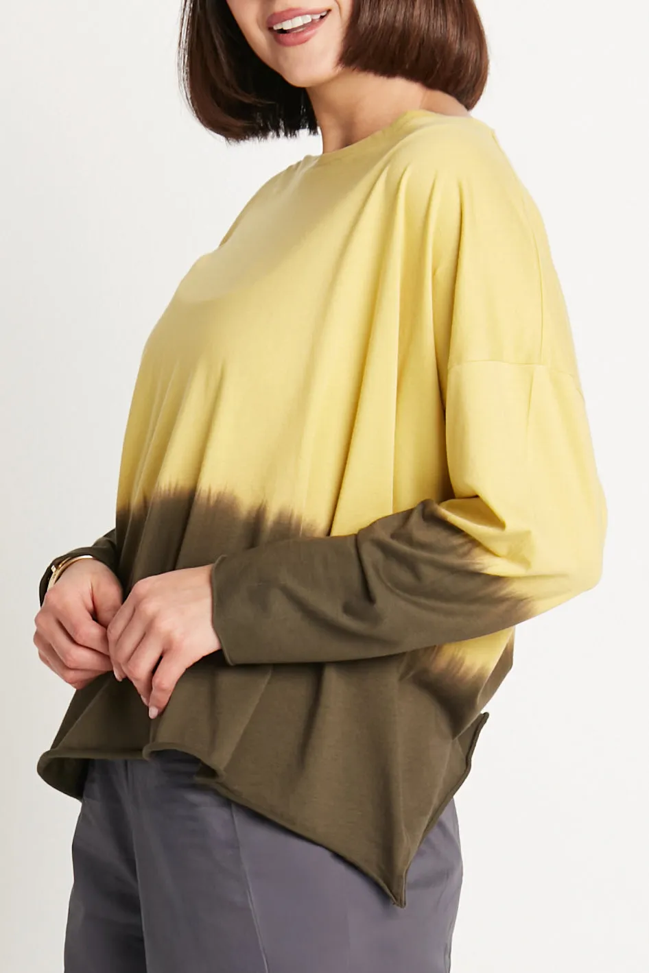 Pima Cotton Dip Dyed Luxury Boxy T