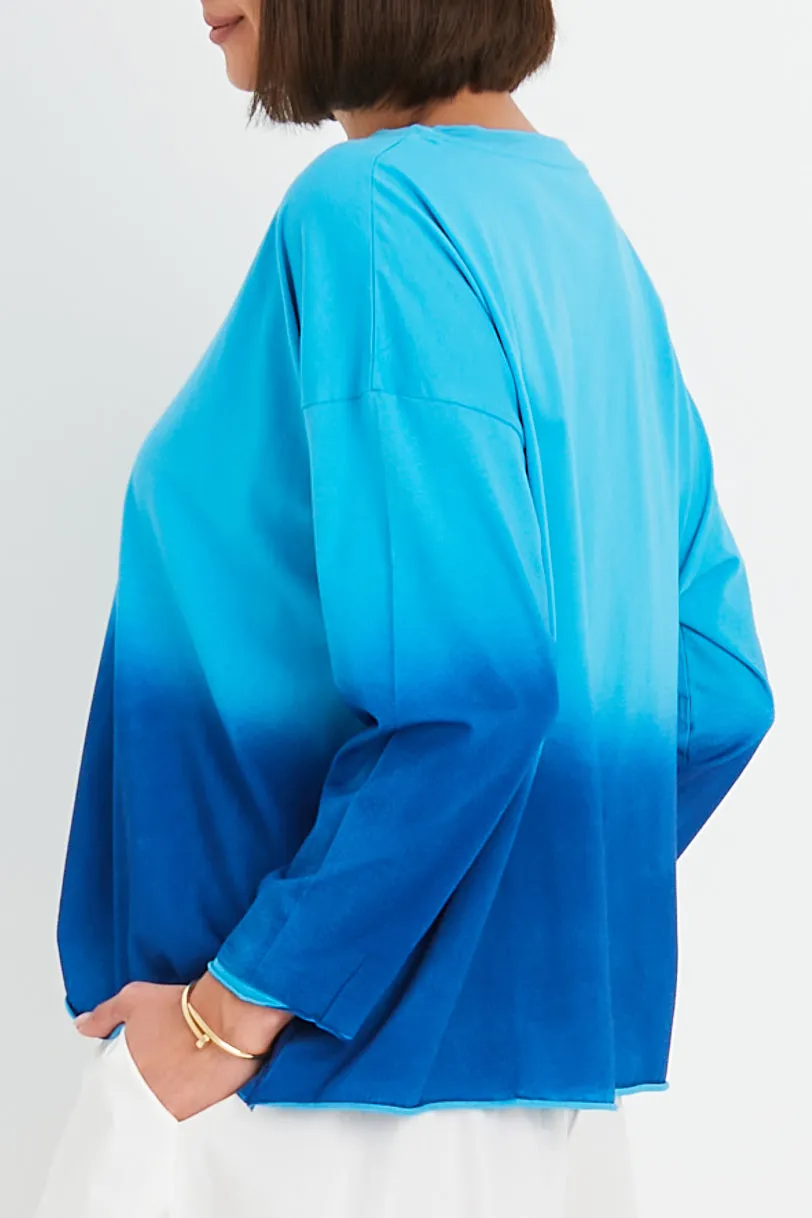 Pima Cotton Dip Dyed Luxury Boxy T