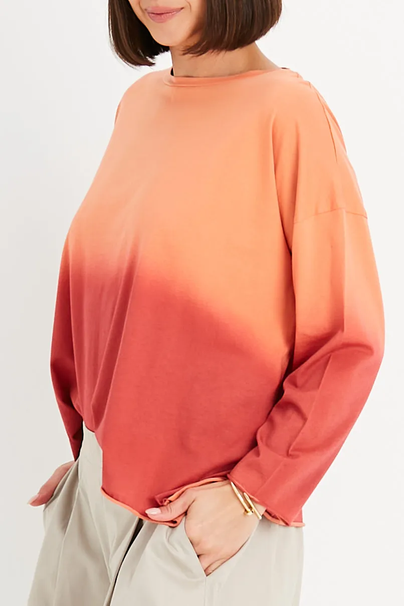 Pima Cotton Dip Dyed Luxury Boxy T