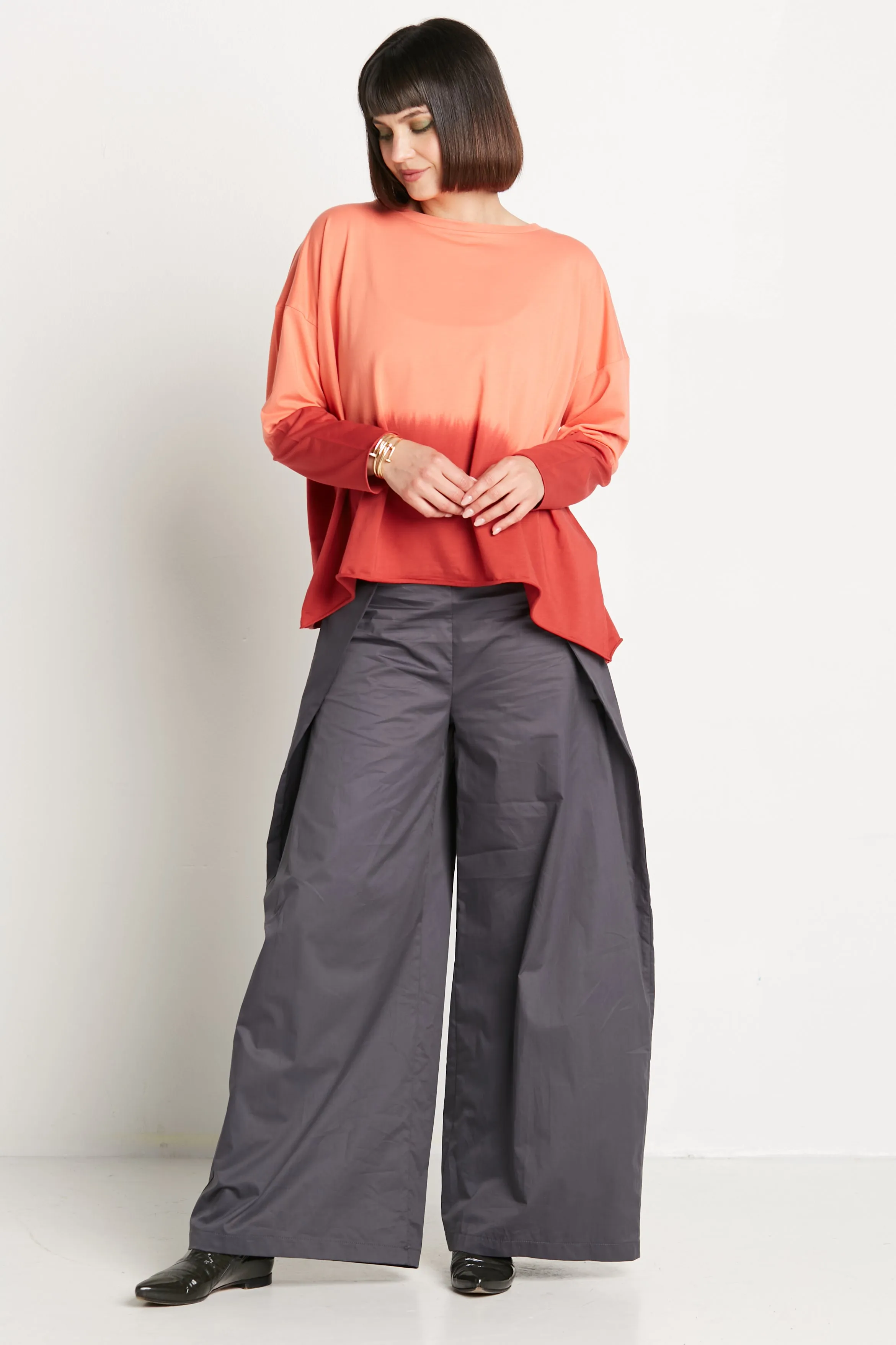 Pima Cotton Dip Dyed Luxury Boxy T