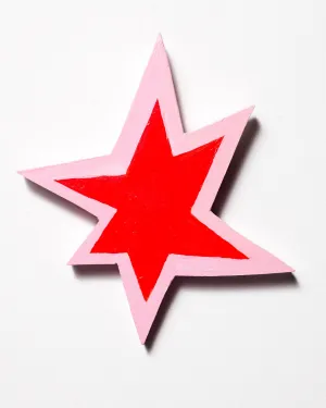pink & orange starburst