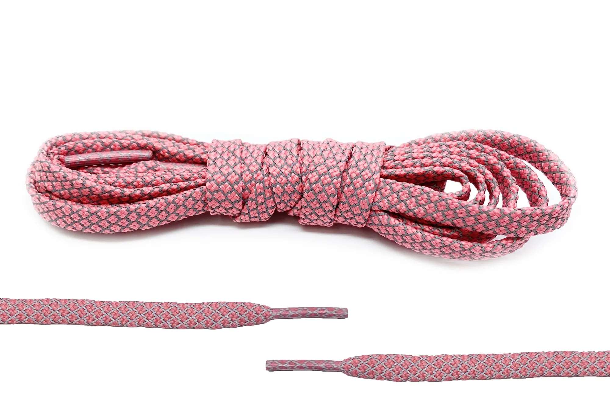 Pink Flat Laces (Reflective)