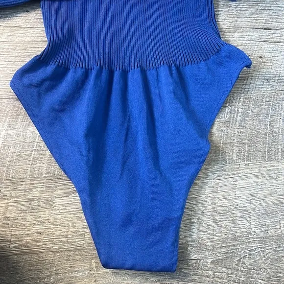 PINKO Blue and Black Body Suit Size Small