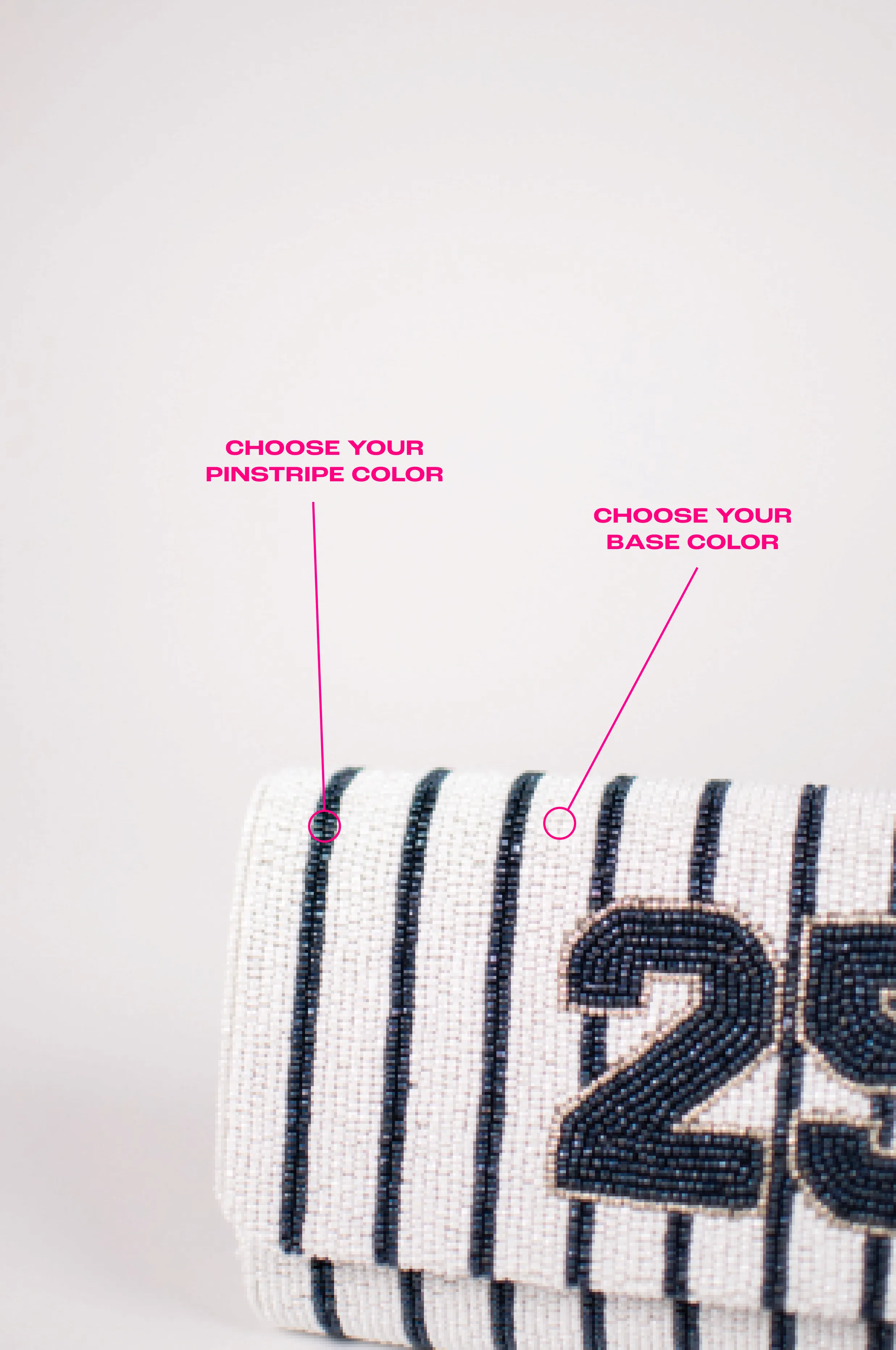 Pinstripe Medium Structured with Number
