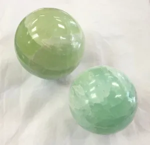 Pistachio Calcite Spheres