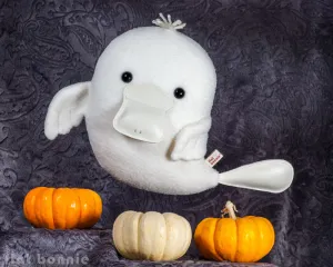 Platypus Ghost plush - Duck-Billed Platypus stuffed animal - PlatyBoo