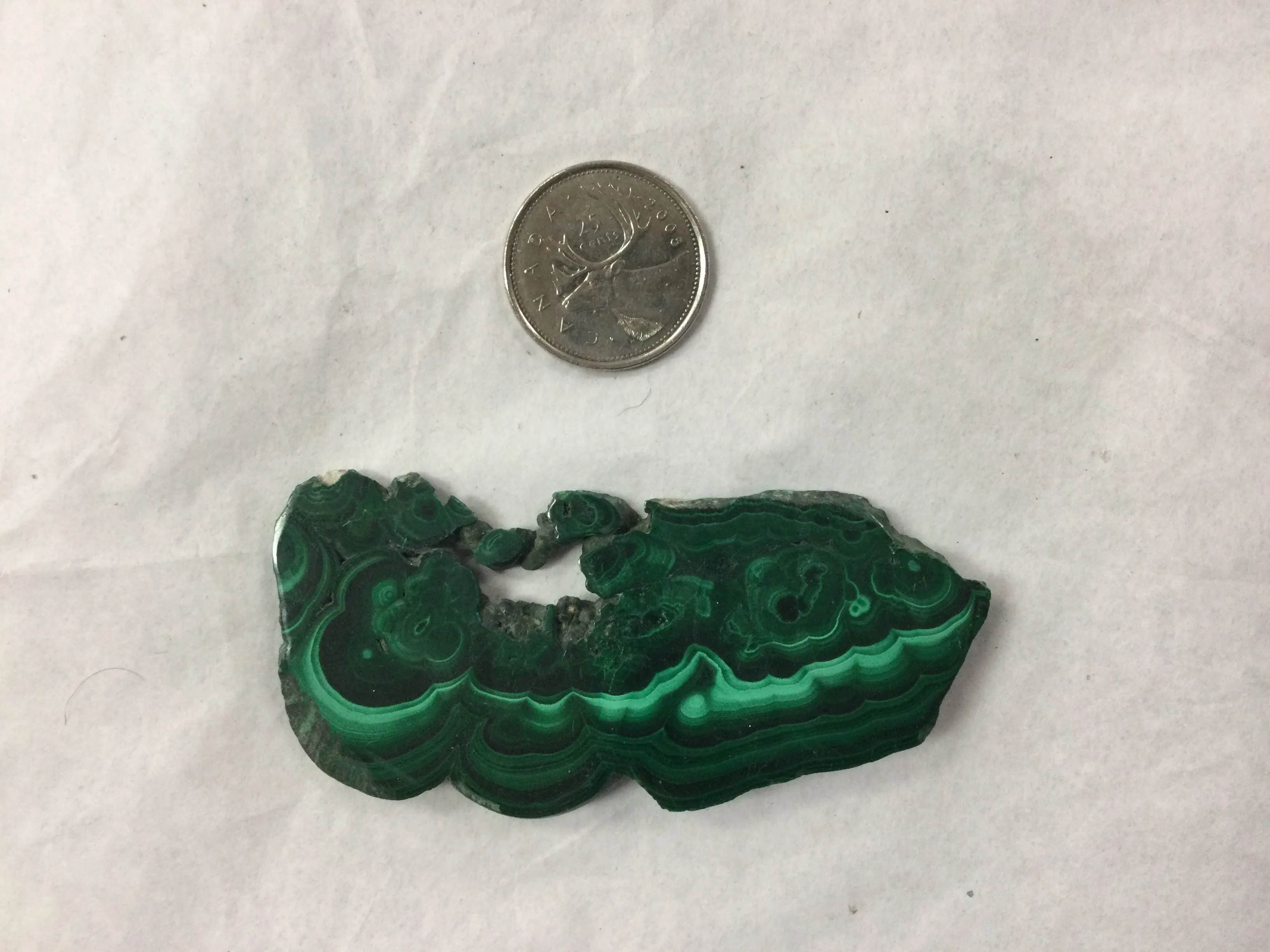 Polished Malachite Slab