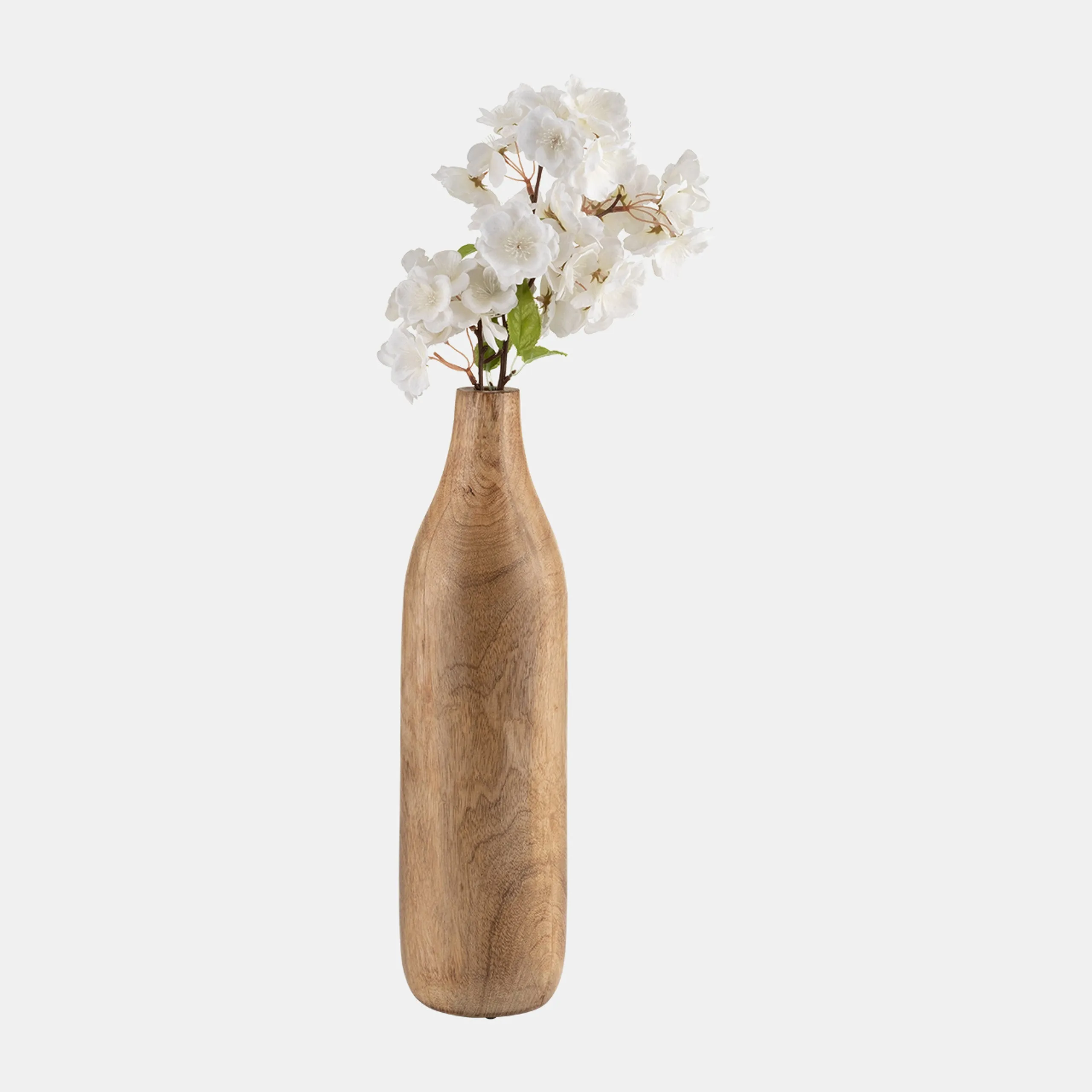 POLISHED WOOD VASES