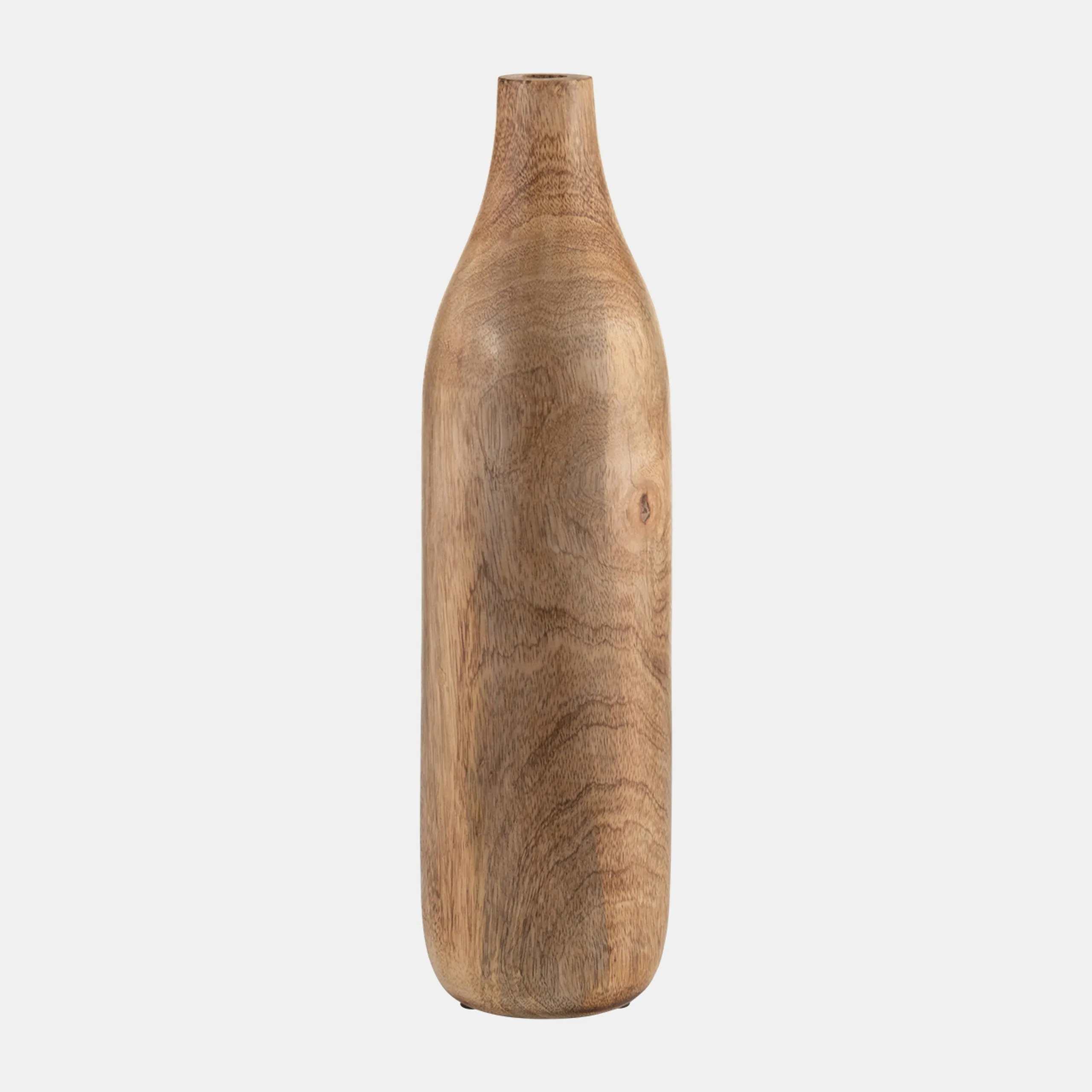 POLISHED WOOD VASES