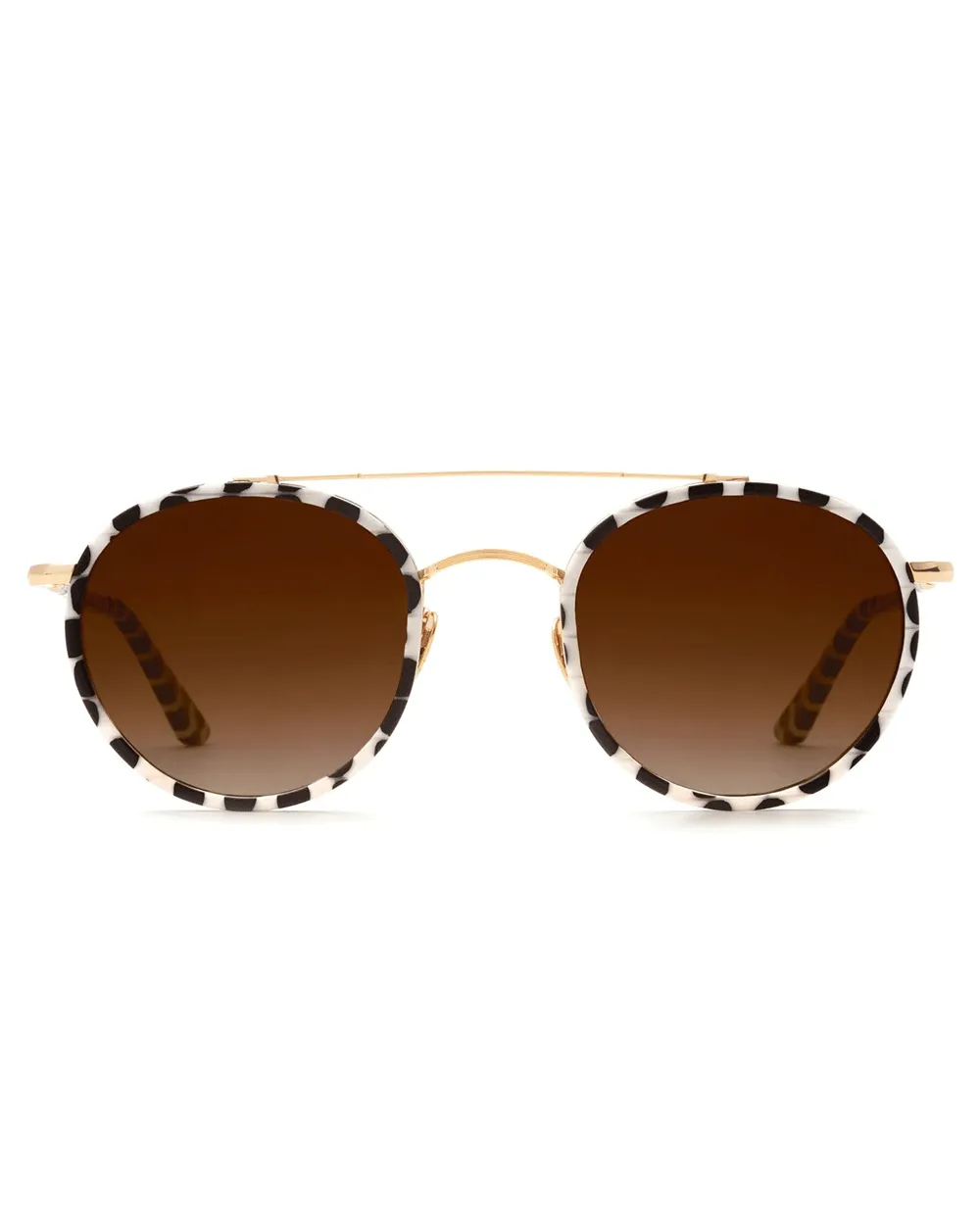 Porter Sunglasses in Titanium and Matte Domino