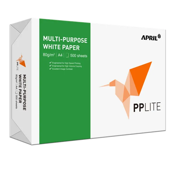 Pp Lite Multi-purpose White Paper A4 80gsm (5 Reams/carton) CB-80001PP