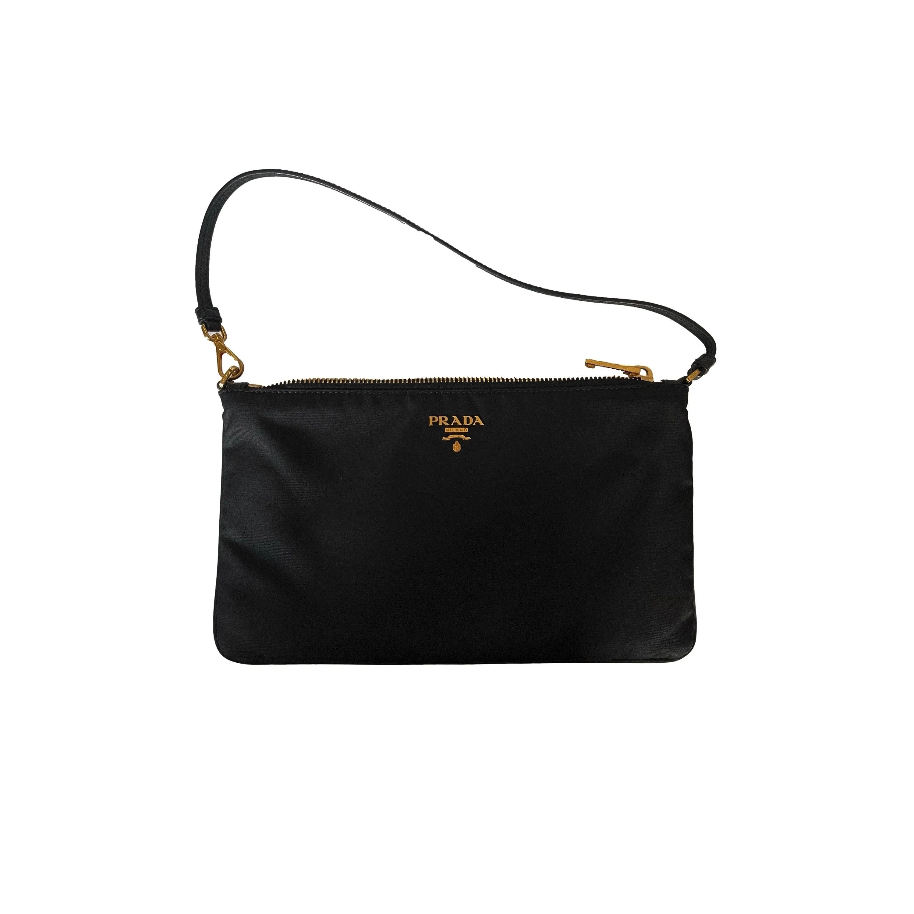 Prada Black Nylon Mini Shoulder Bag