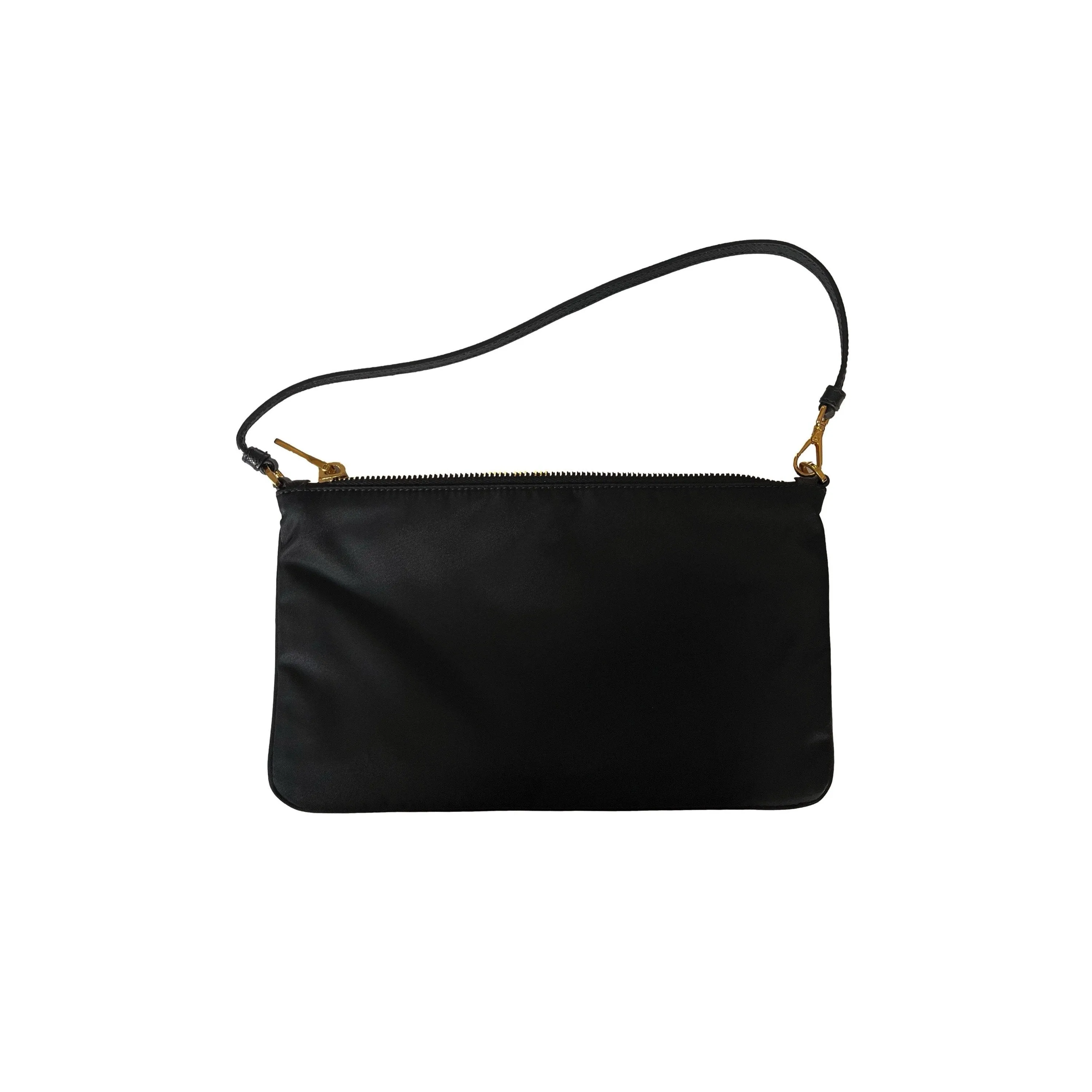 Prada Black Nylon Mini Shoulder Bag