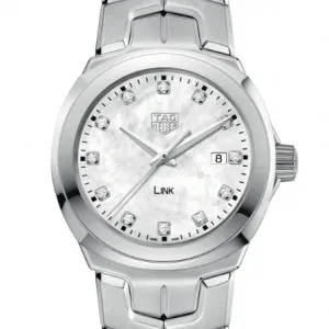 Pre-Owned TAG Heuer Ladies 32MM Link Quartz Diamond Markers Watch WBC1312.BA0600