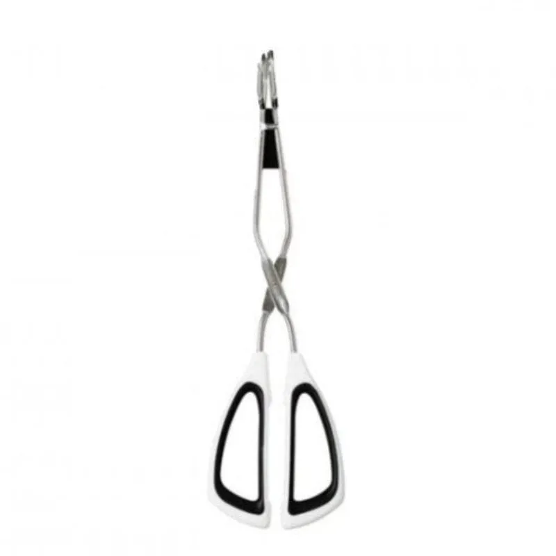 Prestige Tongs-Scissor, White Handle Soft Insert 03645