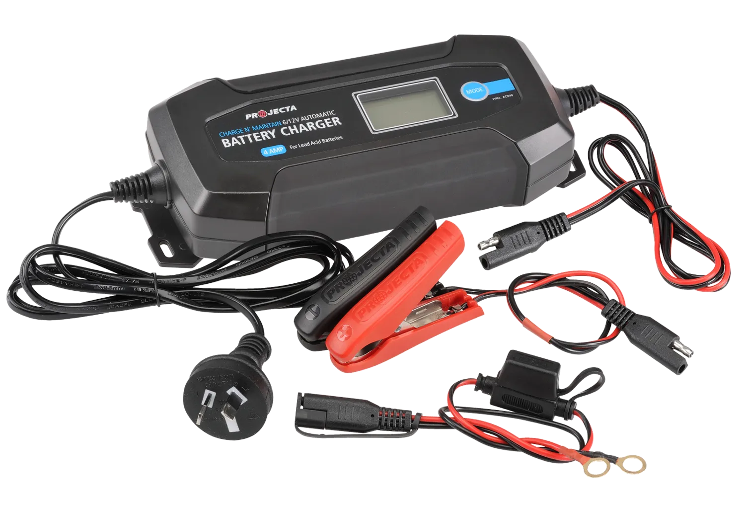 Projecta 12V Automatic 4 Amp 8 Stage Battery Charger - AC040