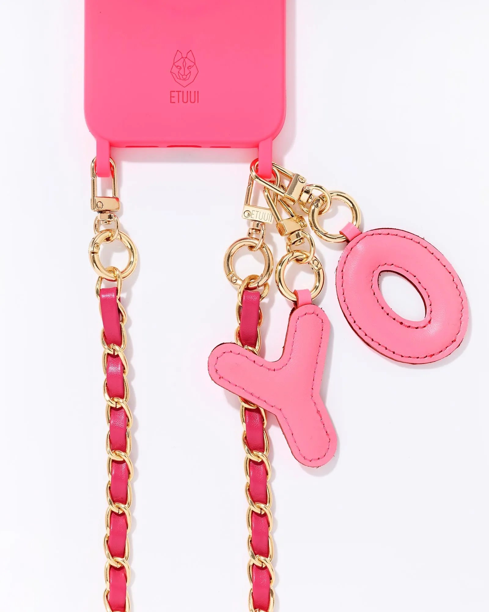 Puffer Letter Charms Pink
