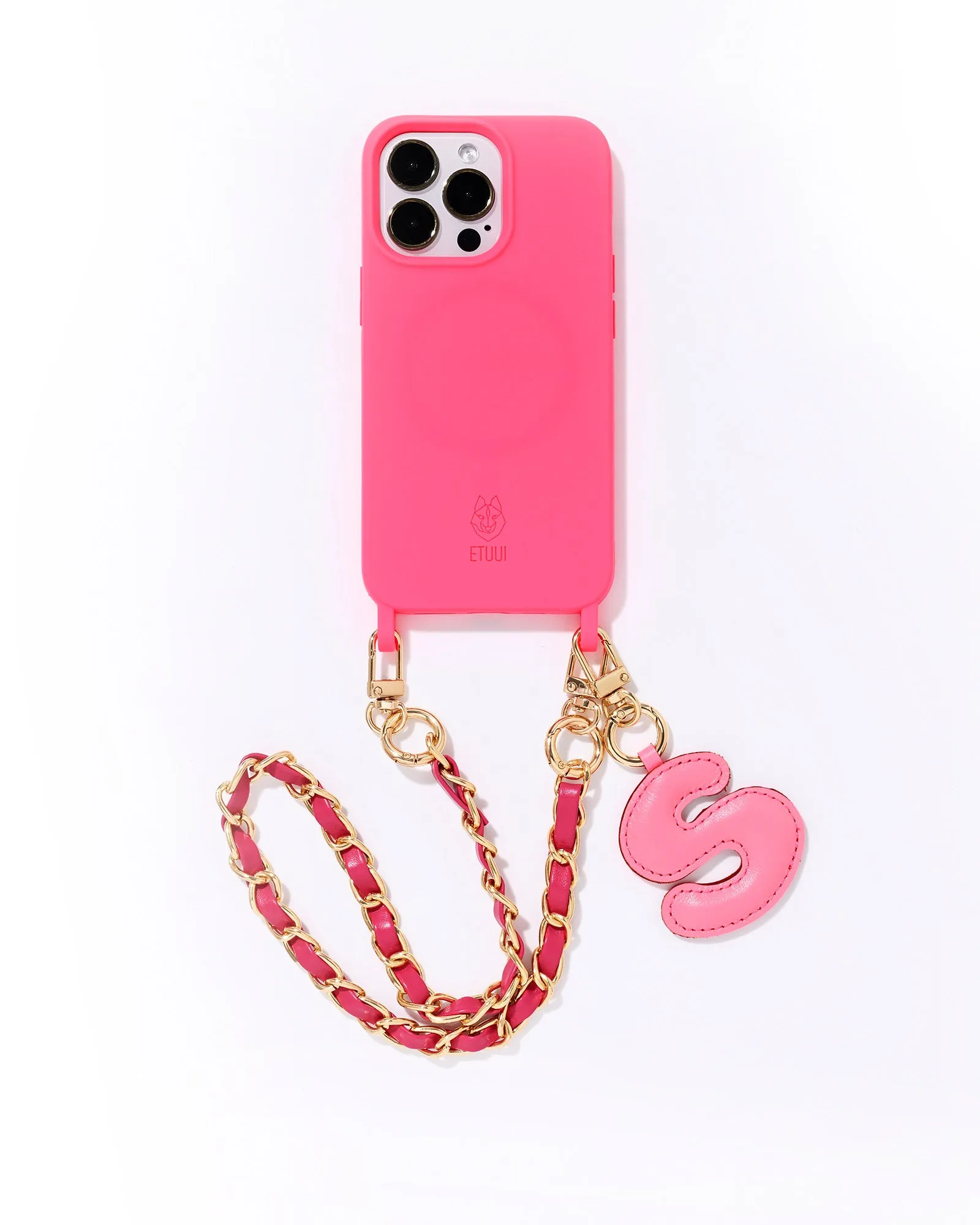 Puffer Letter Charms Pink