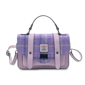 Purple Tartan Satchels with Harris Tweed®