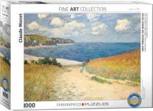 Puzzle Eurographics - 1000 p - Chemin dans les blés à Pourville- Monet