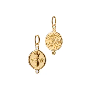 Queen Bee Charm with Diamonds