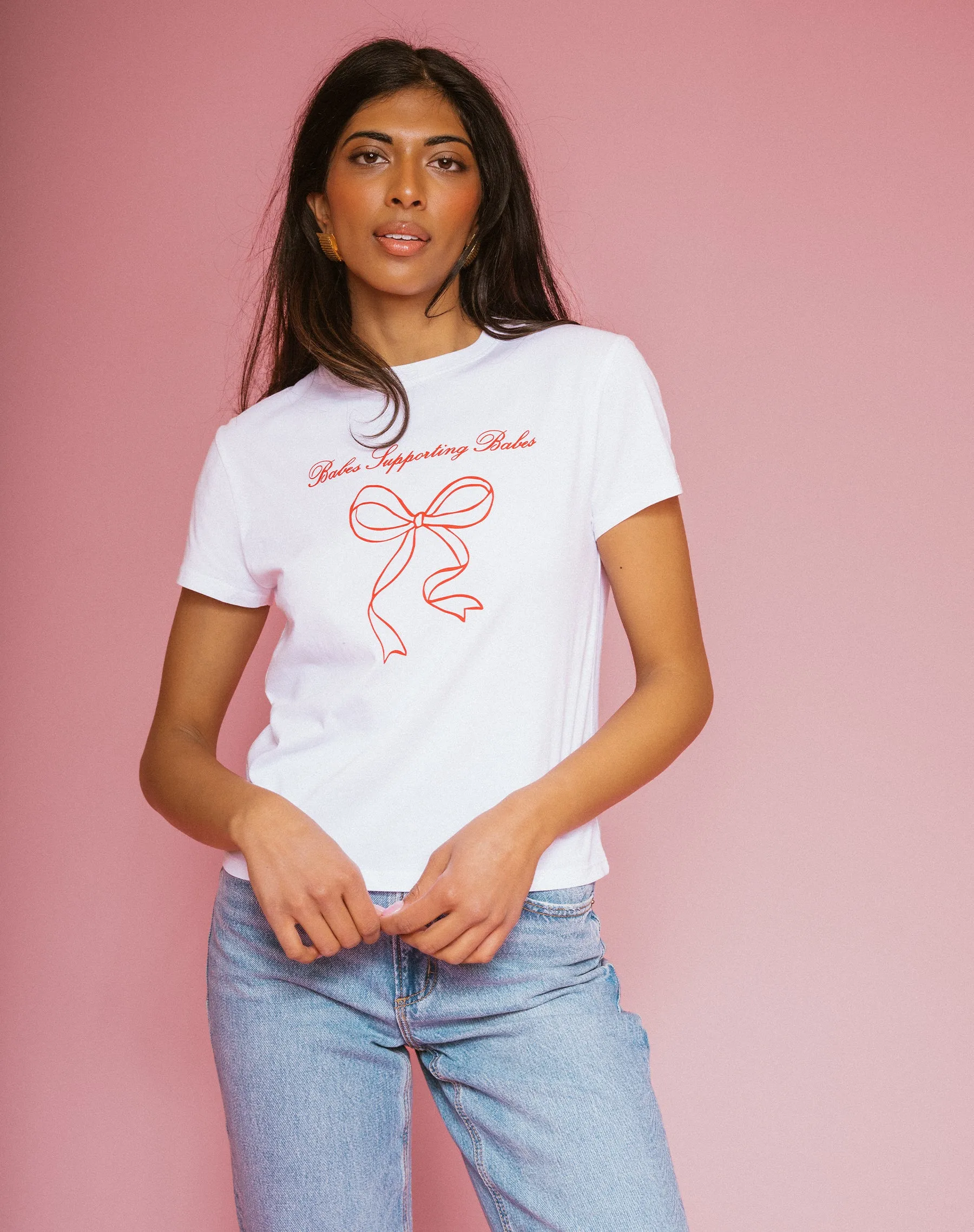 "Babes Supporting Babes" Perfect Cotton Tee