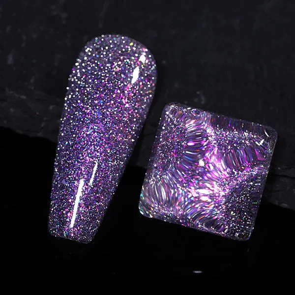 "Colourful" Reflective Glitter Flash Gel（9 colours)
