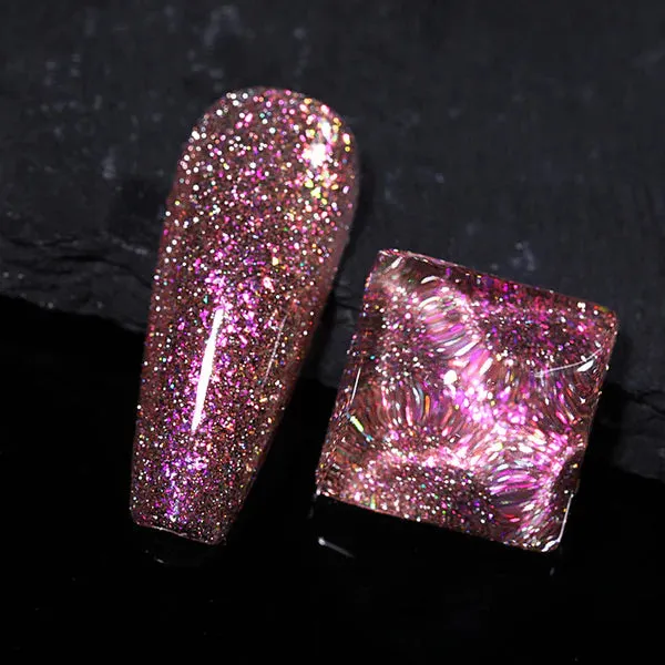 "Colourful" Reflective Glitter Flash Gel（9 colours)