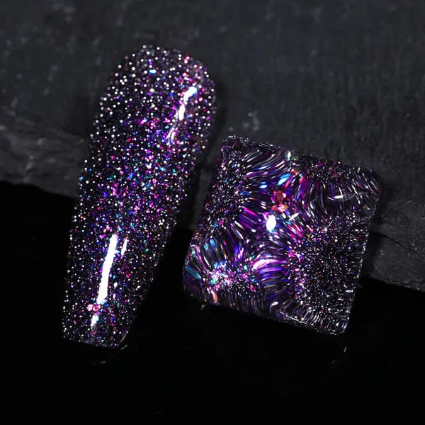 "Colourful" Reflective Glitter Flash Gel（9 colours)