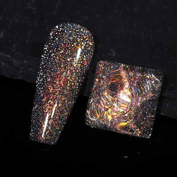 "Colourful" Reflective Glitter Flash Gel（9 colours)