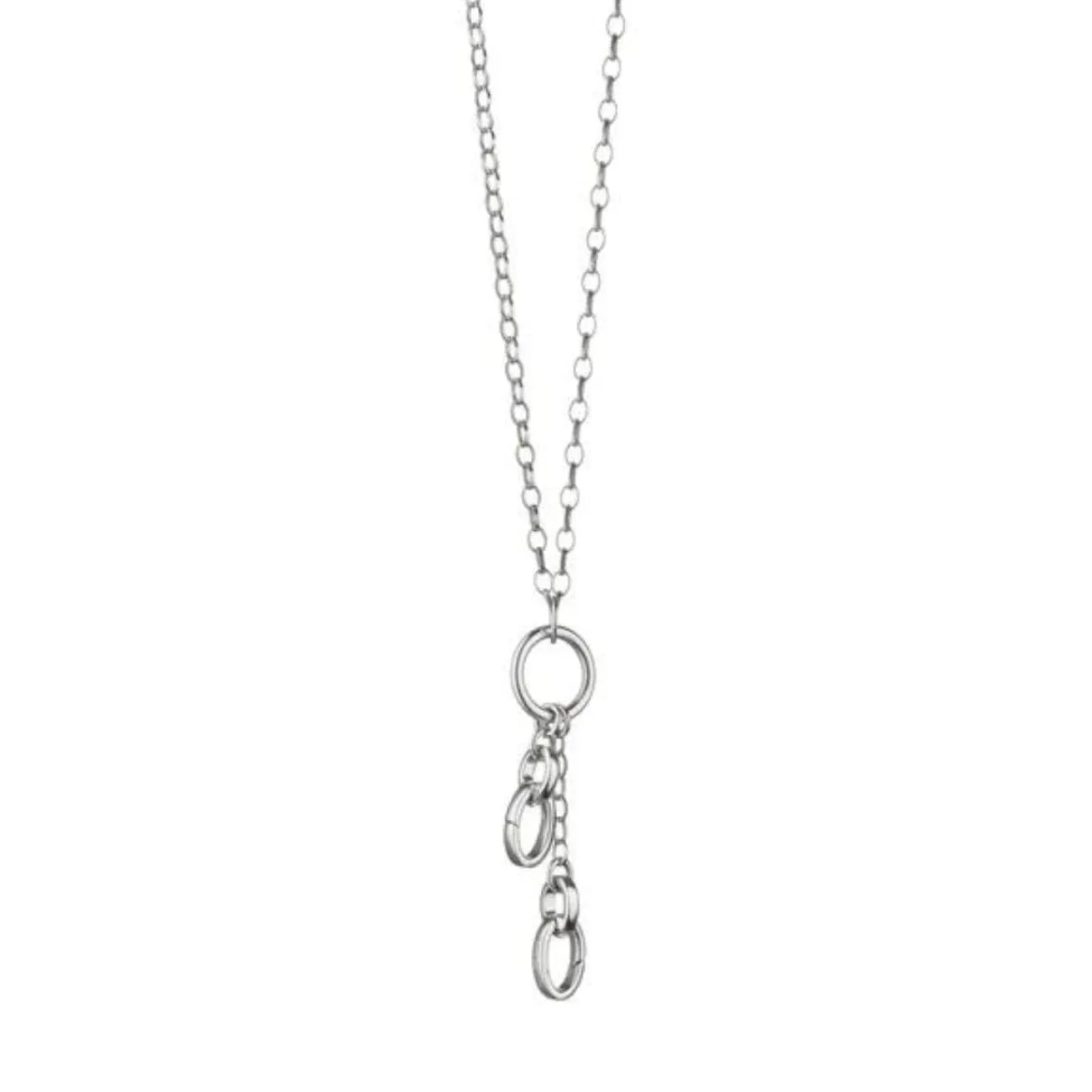 "Design Your Own" 22" Short Charm Chain 2 Charm Stations Necklace
