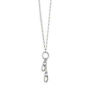 "Design Your Own" 22" Short Charm Chain 2 Charm Stations Necklace