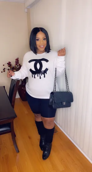 "Rich" Sequin Sweatshirt