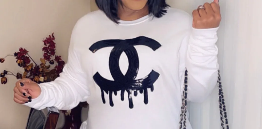 "Rich" Sequin Sweatshirt