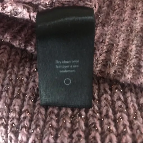 Rag &amp; bone jubilee rose metallic crew neck sweater size L