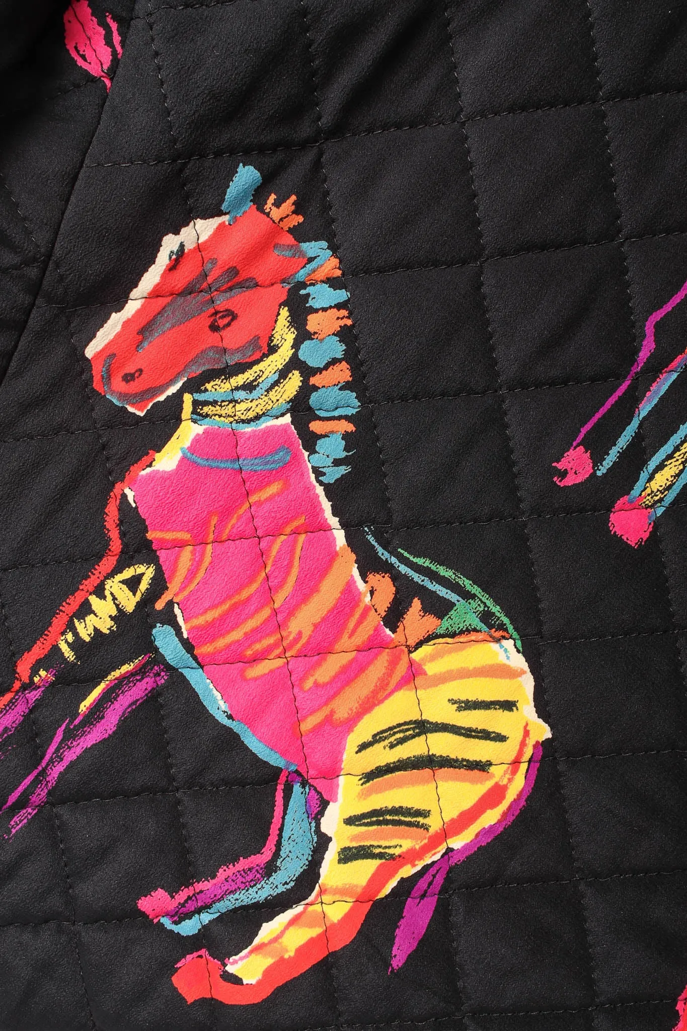 Rainbow Zebra Silk Jacket