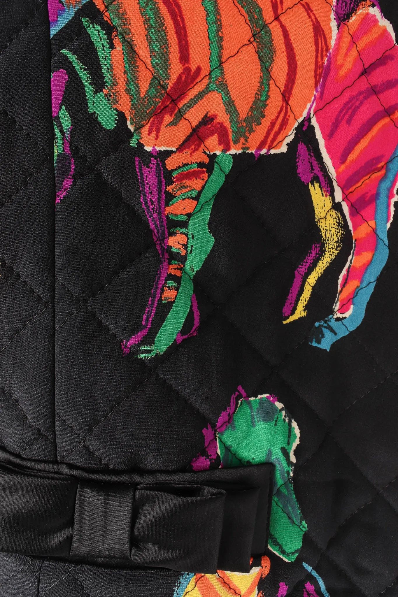Rainbow Zebra Silk Jacket