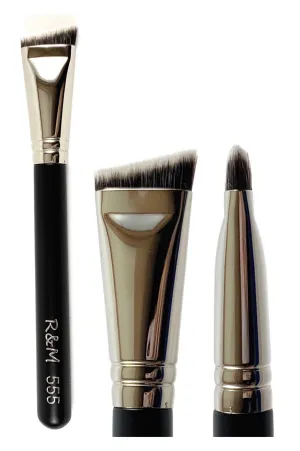 R&M 555 Small Flat Angled Contour brush