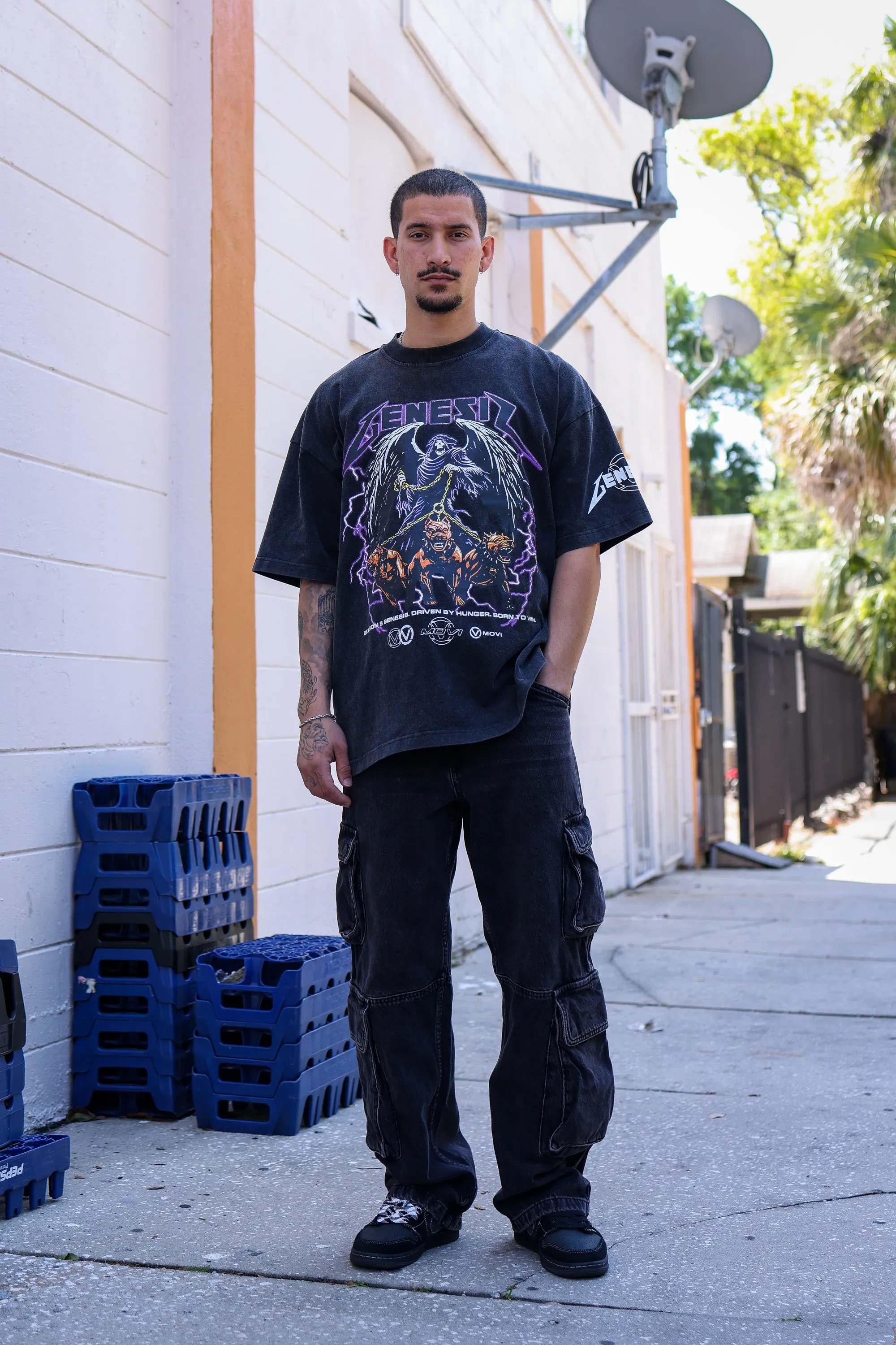 REAPER T-SHIRT - VINTAGE BLACK