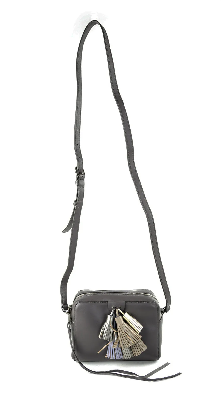 REBECCA MINKOFF New Grey Multi Mini Sofia Crossbody Bag $245 NEW