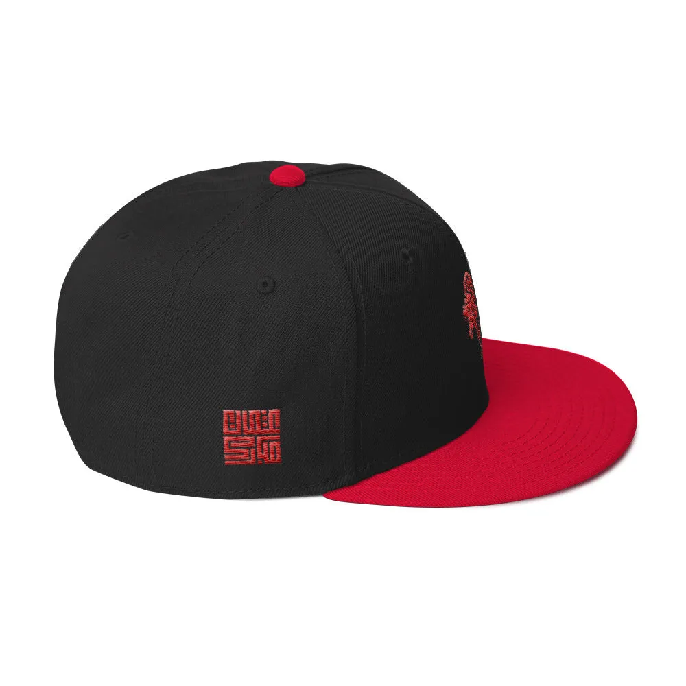 Red Lion Snapback Hat