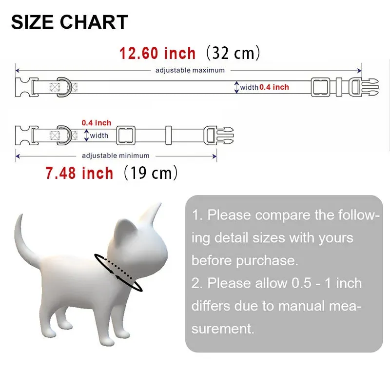Reflective Cat Safety Buckle Collar!
