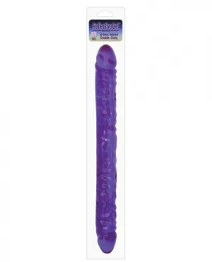 Reflective Gel 18" Veined Double Dong - Lavender
