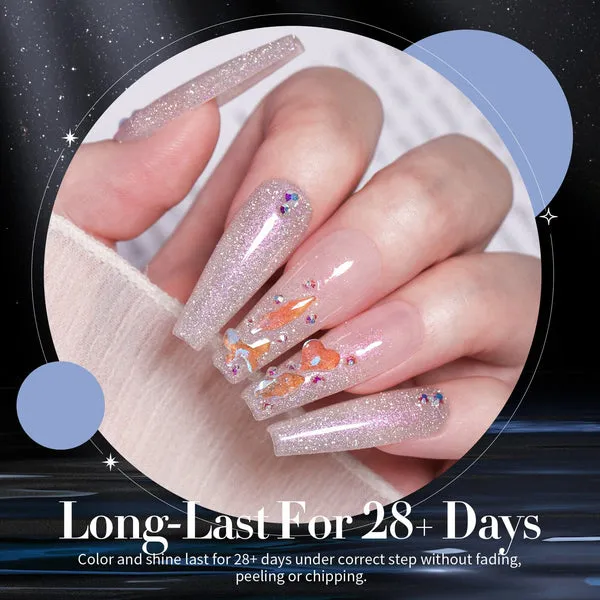 Reflective Glitter 6-Colour Gel Polish Set